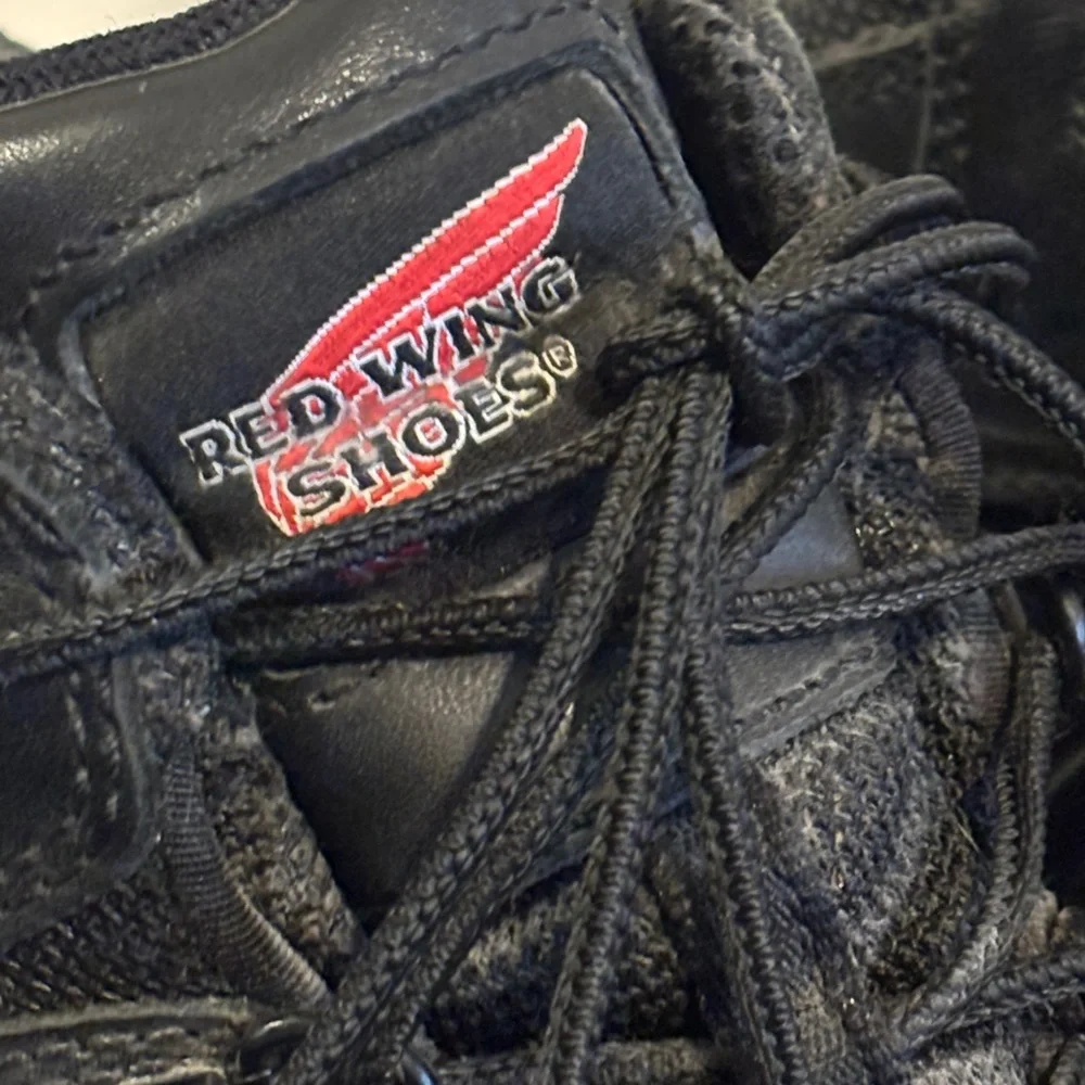 Red Wing ASTM F 2892-11 Eh Black Leather Hiking Work Boots Mens 12 Lace Up